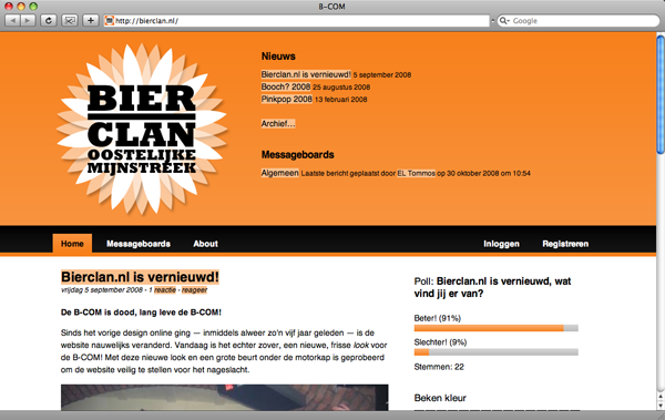 Bierclan.nl sixth version