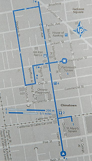 Walking tour map
